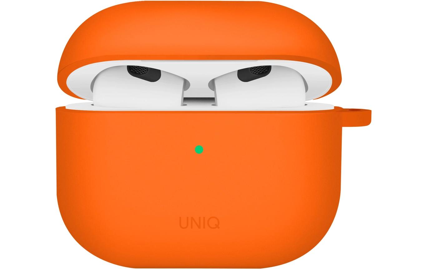 Transportcase Nexo Silikon AirPod 4th Generation OrangeAirPodcase mit Haken zur Befestigung (4Gen)