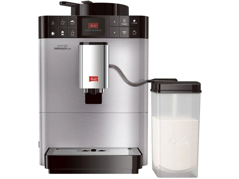 Melitta Varianza CSP, Espressomaskine, 1,2 L, Kaffebønner, Indbygget kværn, 1450 W, Metallic
