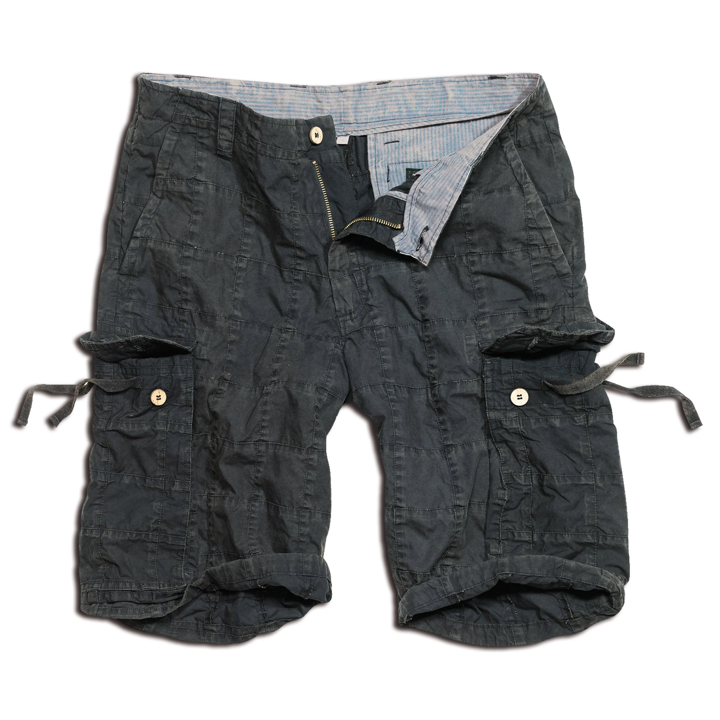 Surplus -  Checkboard Shorts schwarz