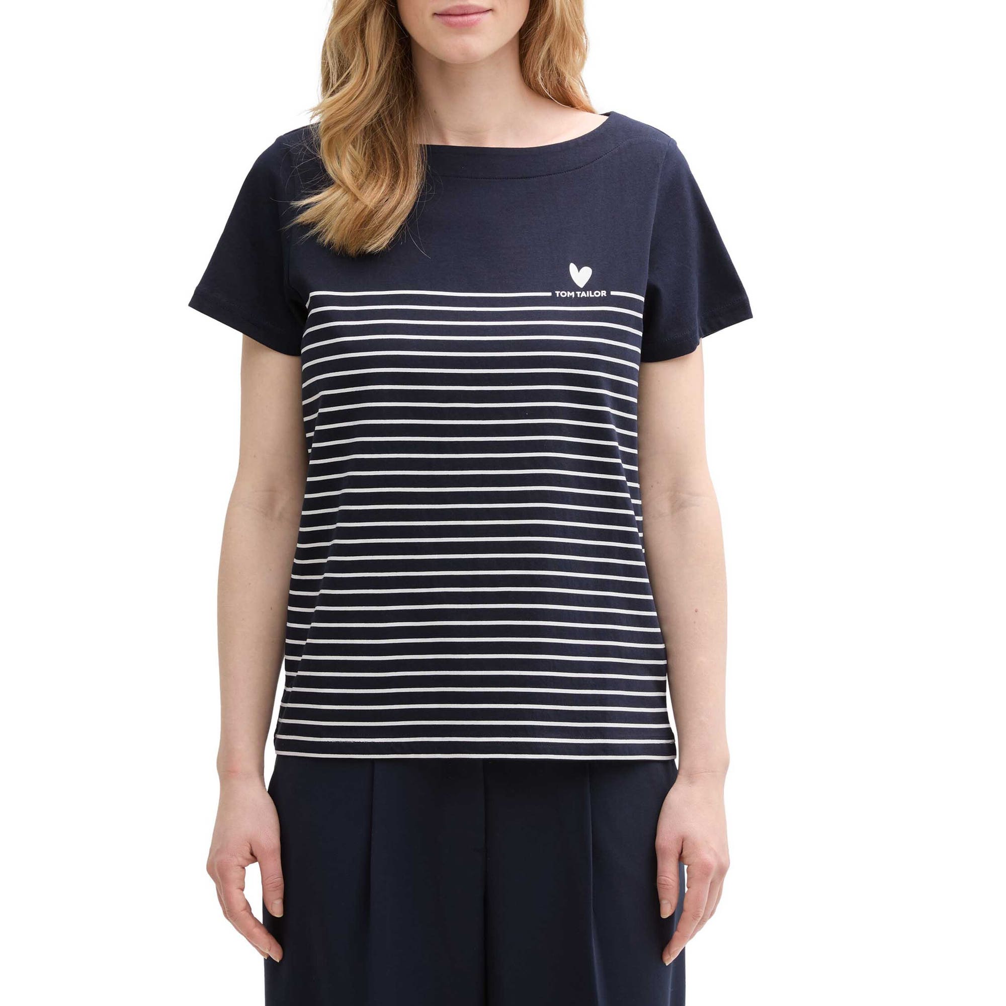T-shirt Femme bleu marine