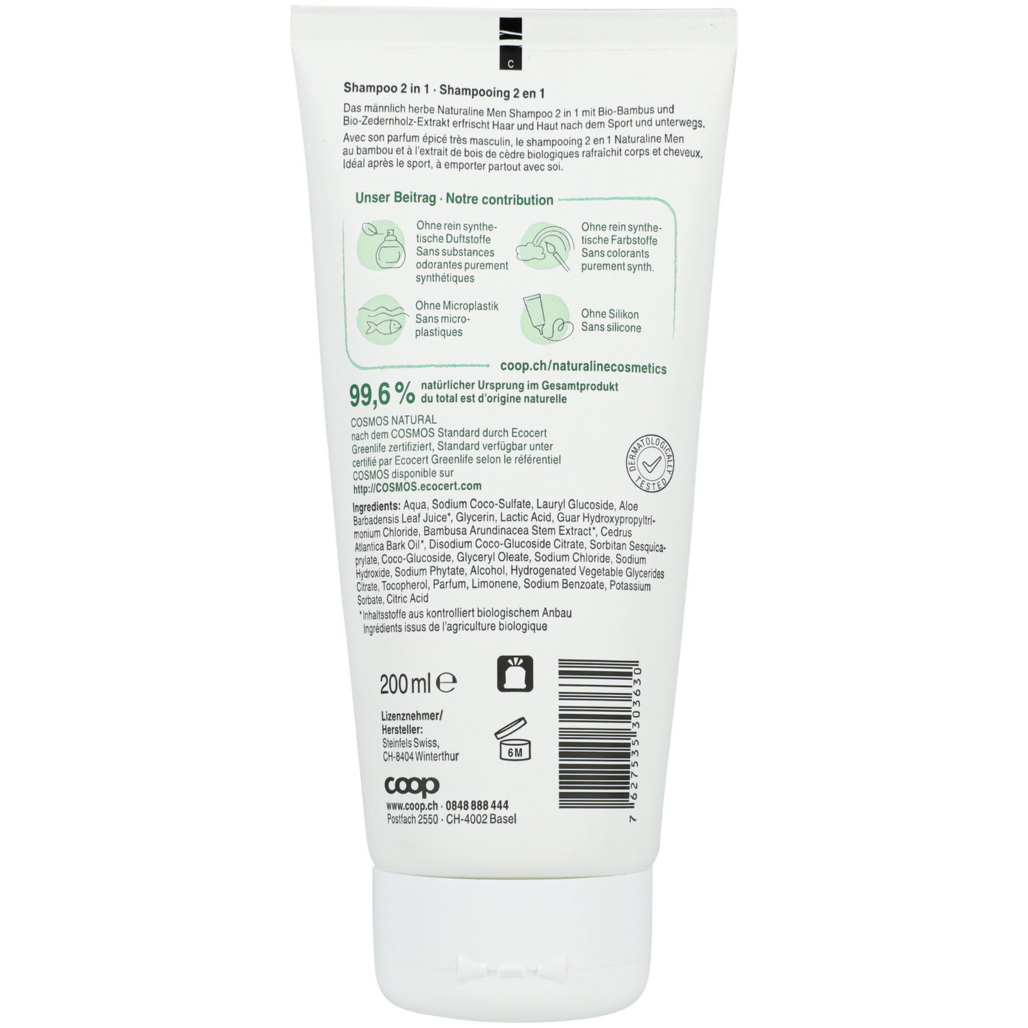 Naturaline Men Dusch & Shampoo 2in1