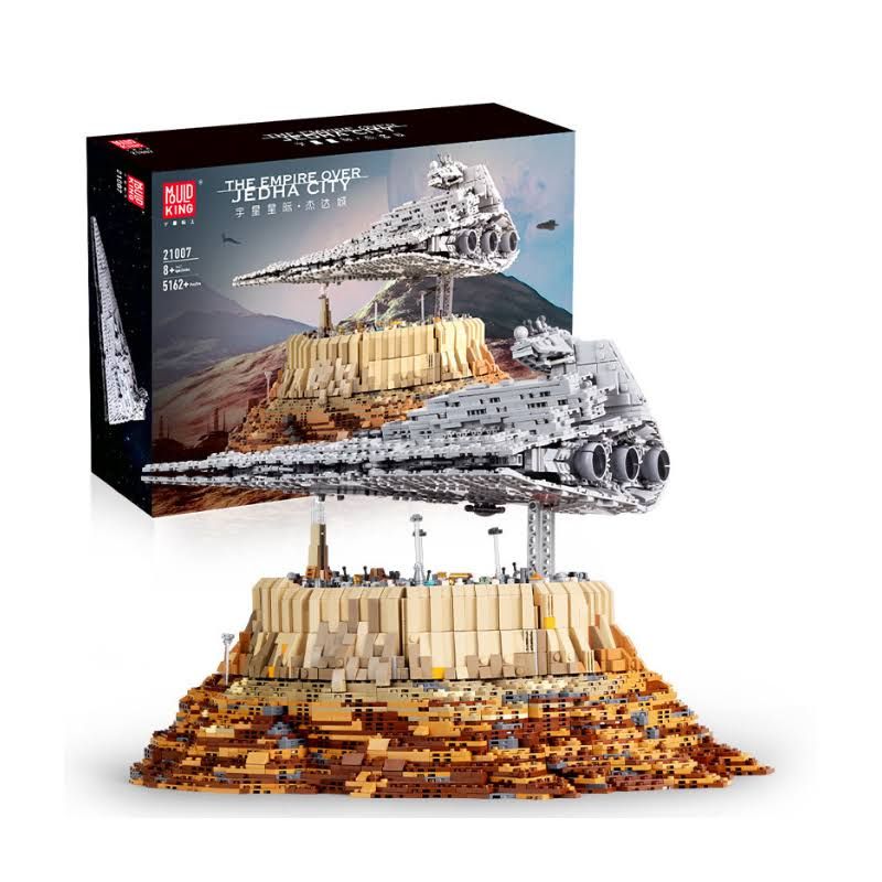 Mould King 21007 Star Wars Empire Over Jeddah City Star Plan Building Brick Toy Set Model Blocks Kit, Size: 34 x 31 x 46 cm, Gray