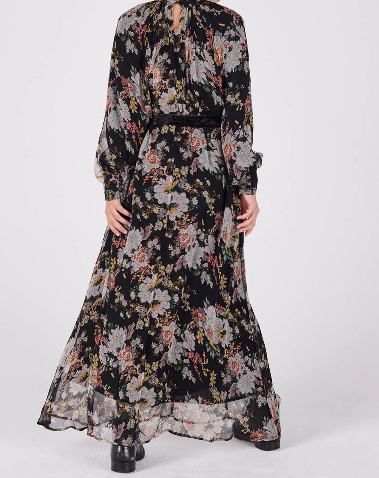 Swildens Robe Chiara imprimée noire
