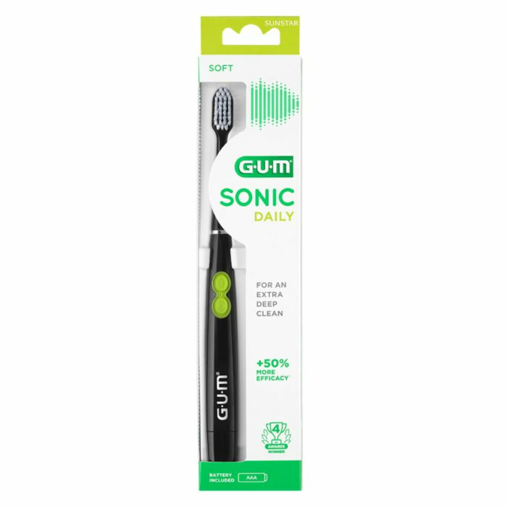 GUM Elektrische Tandenborstel Sonic DailyZwart
