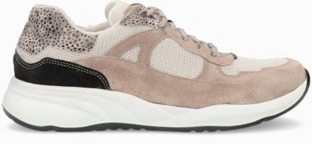Durea 6283~E~~~~~~~~~~~~~~~~~~~~~~~~ Lage sneakersDames sneakers Wit beige