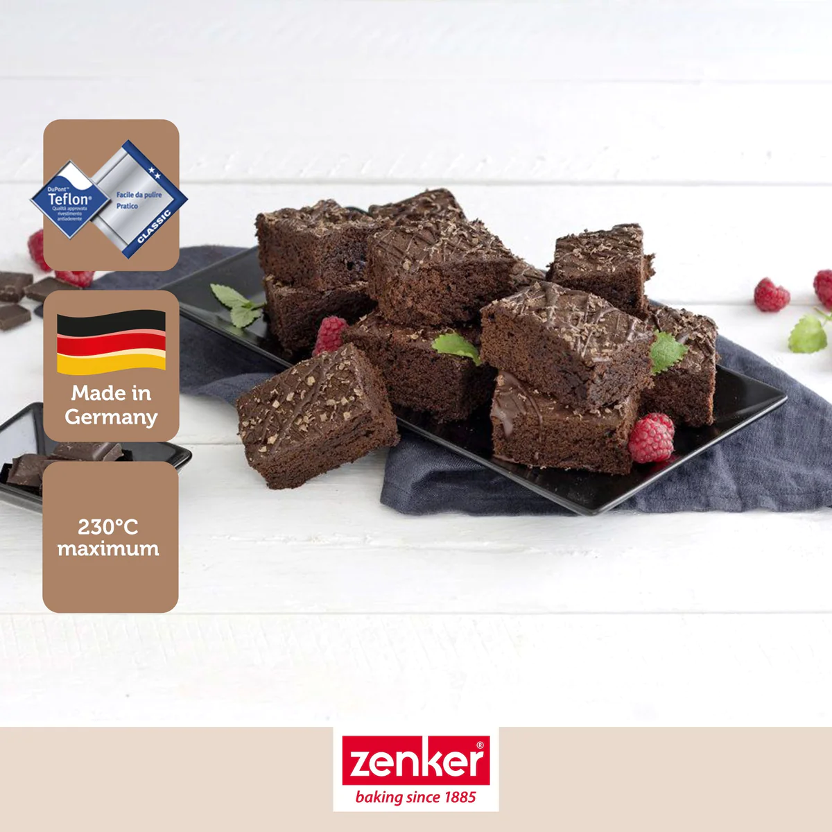 Lot de 2 moules à brownies 27 x 26 cm Zenker Special Creative Zenker