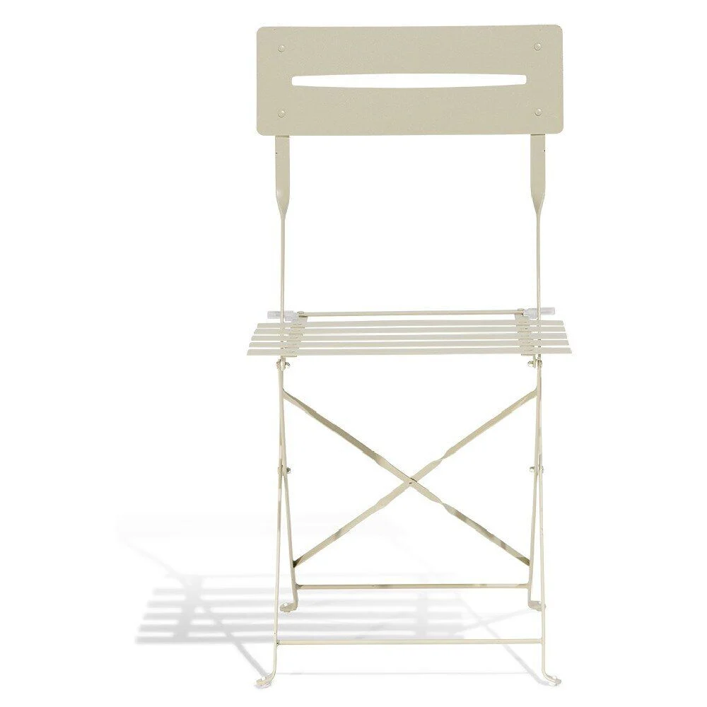 Chaise de jardin pliante Boston métal taupe