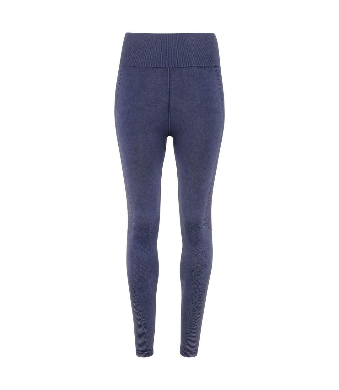 Legging pour femme multi-sports coupe 3D sans coutures - TR305 - bleu denim
