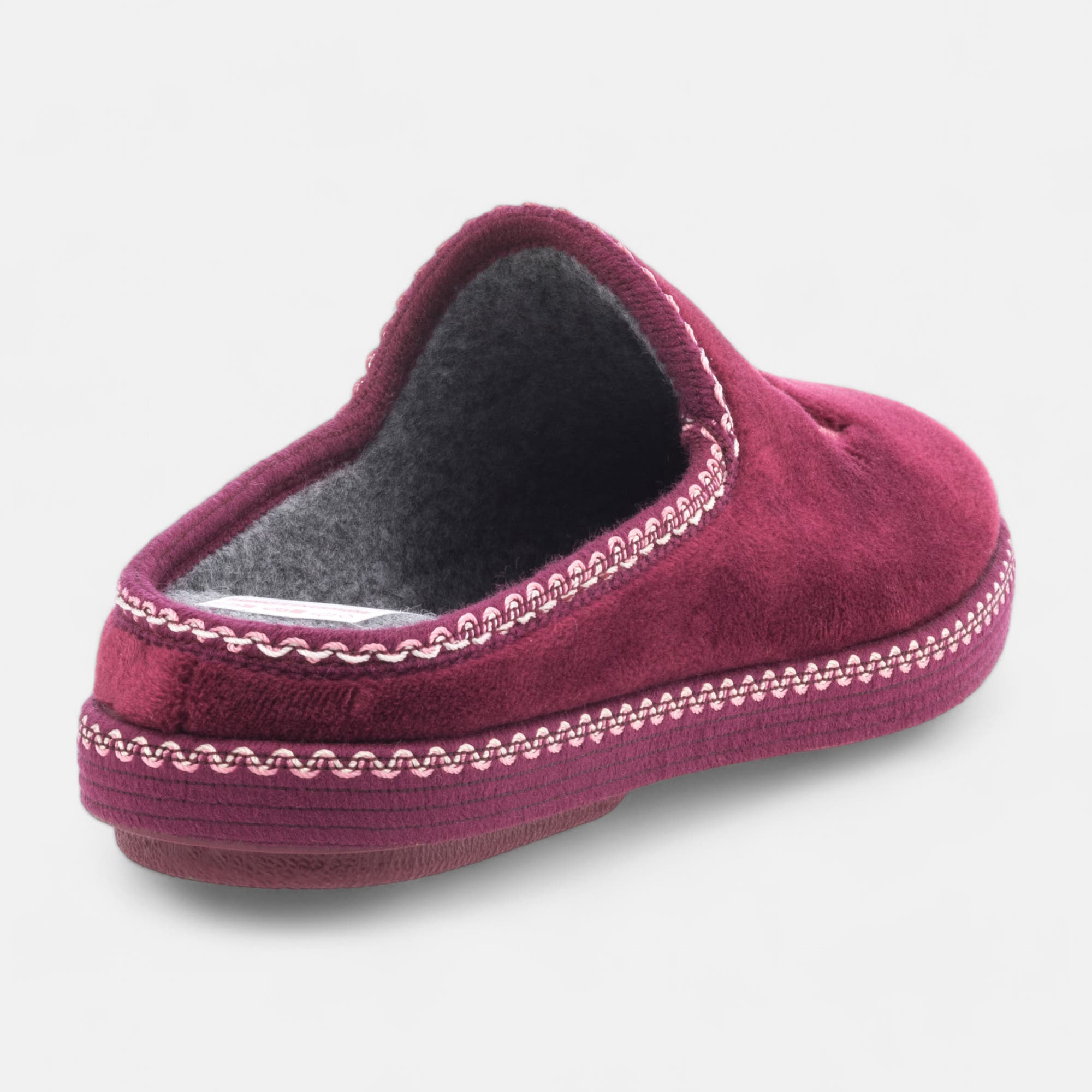 Pantoufles mules Femme bordeaux