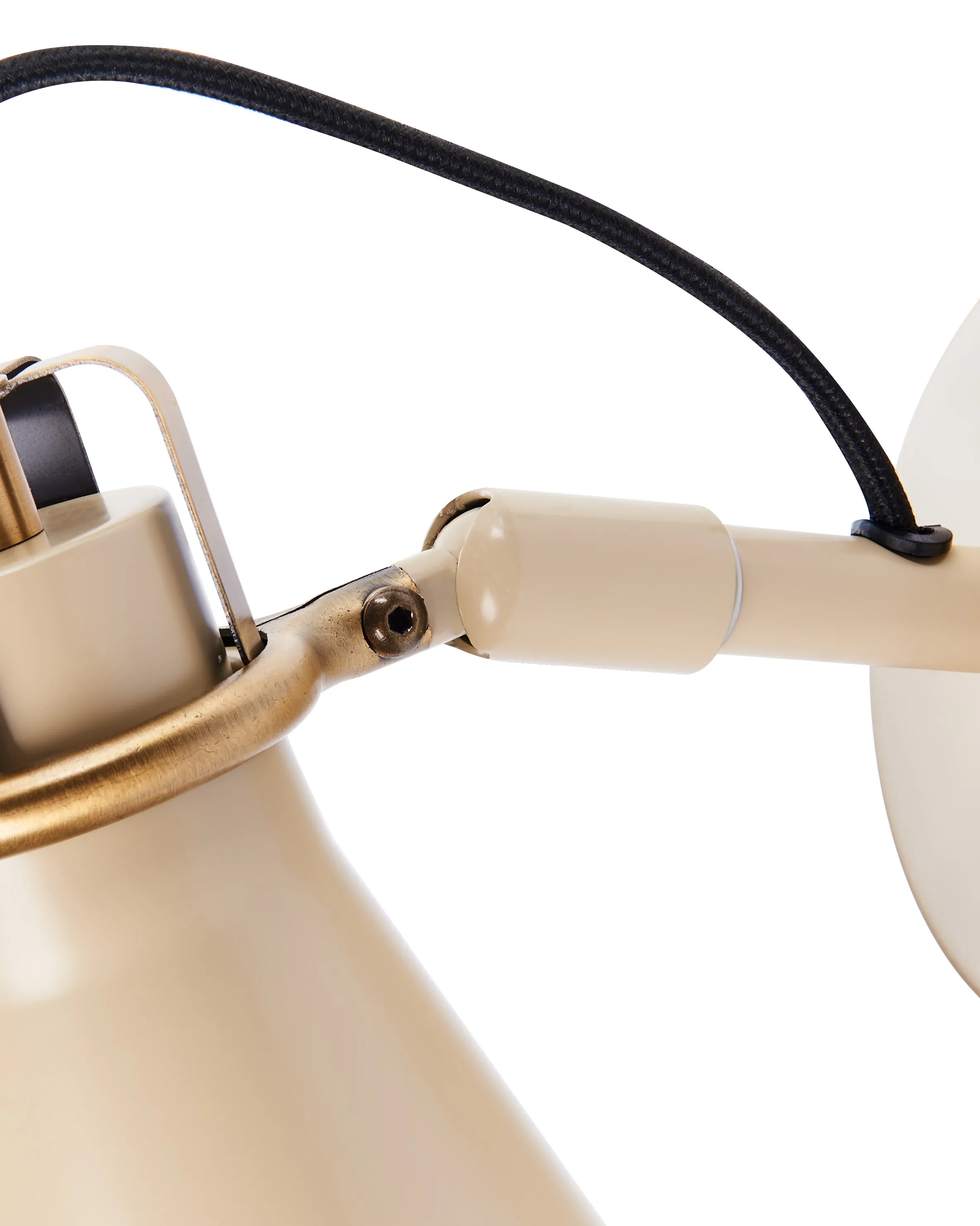 Set van 2 wandlampen MOYOLA verstelbaar Metaal Beige