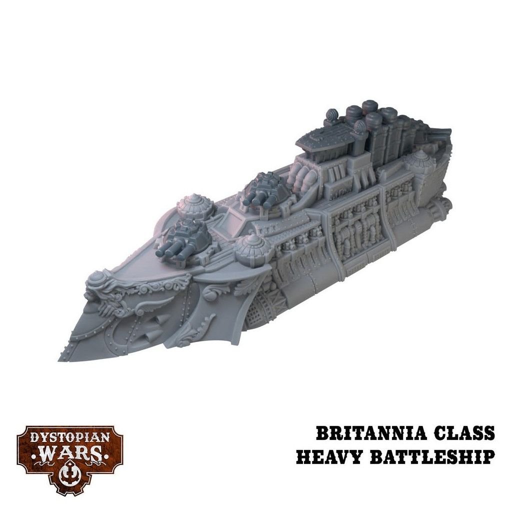 Dystopian Wars: Britannia Battlefleet Set