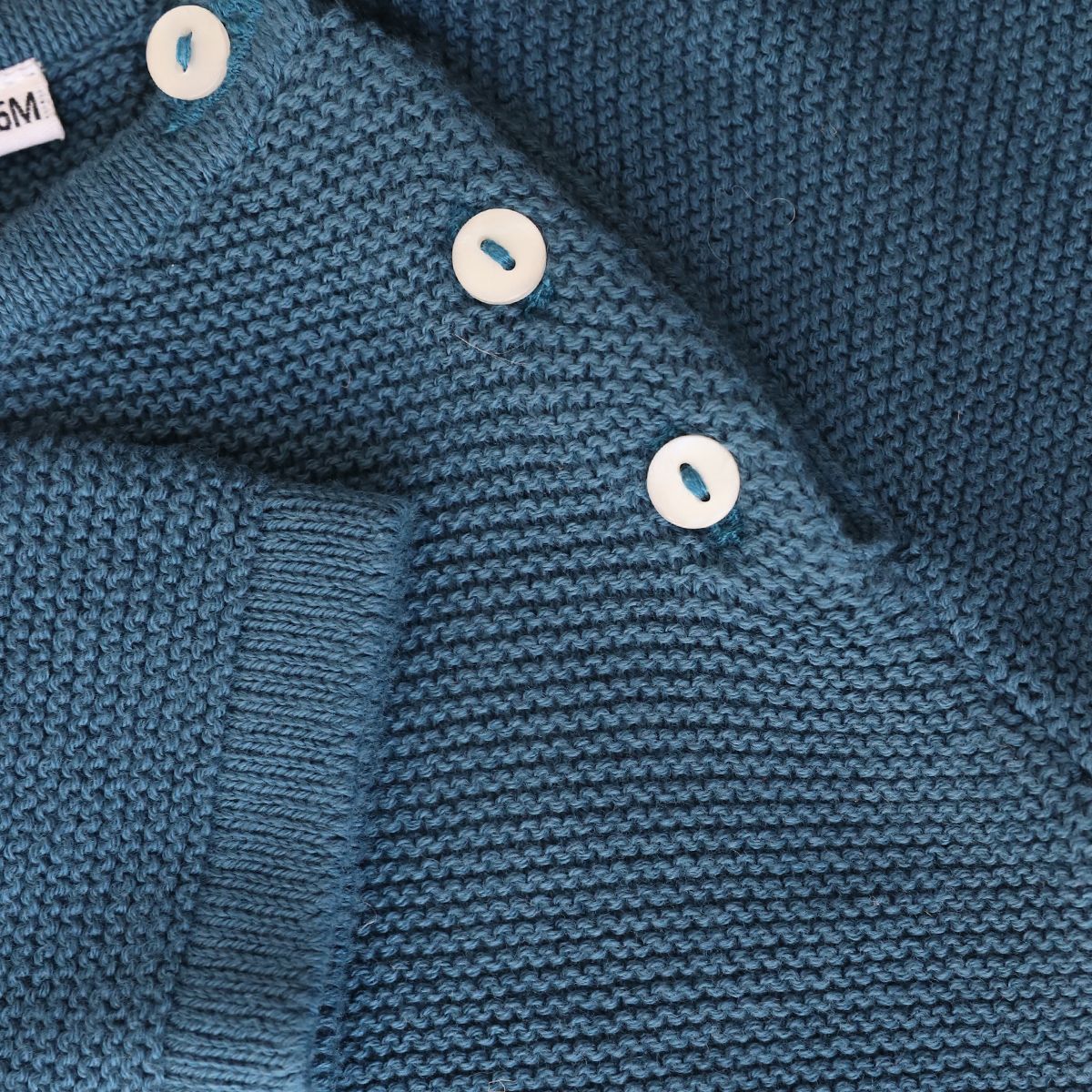 Tricot coton bleu nuit 0-6 mois - Teddy Bear Amande