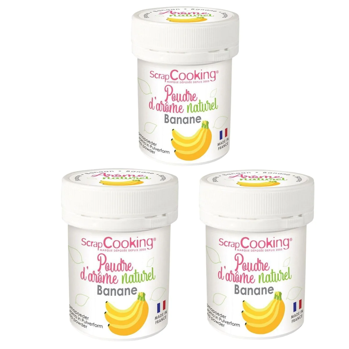 Arôme alimentaire naturel en poudre 45 g - banane Scrapcooking