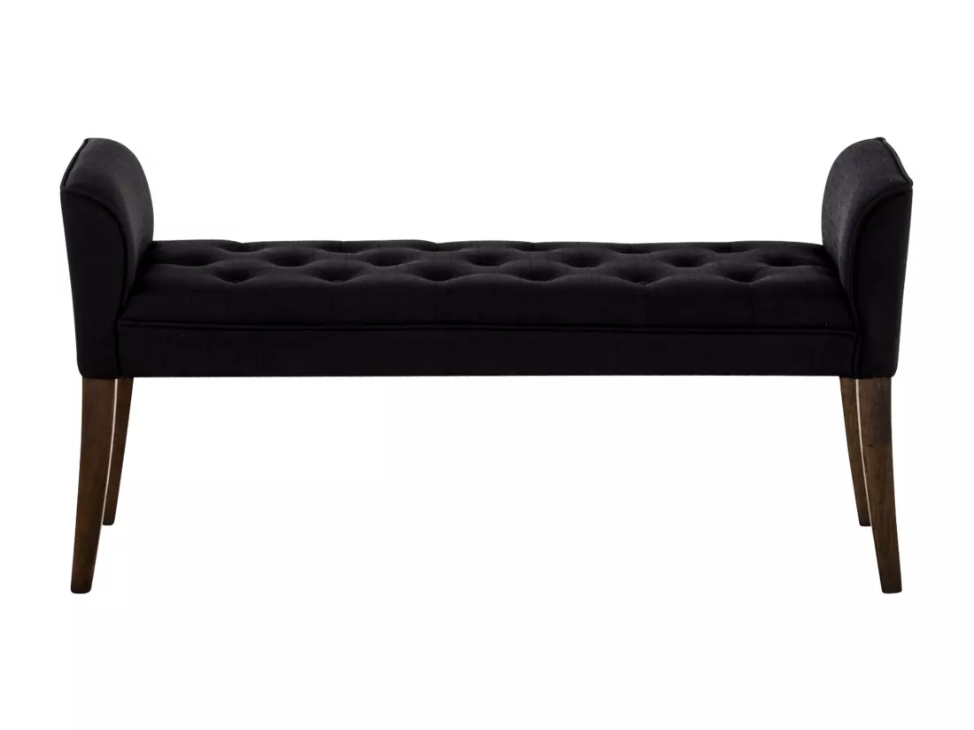 Banquette - Similicuir & Bois - Noir - Cleopatra