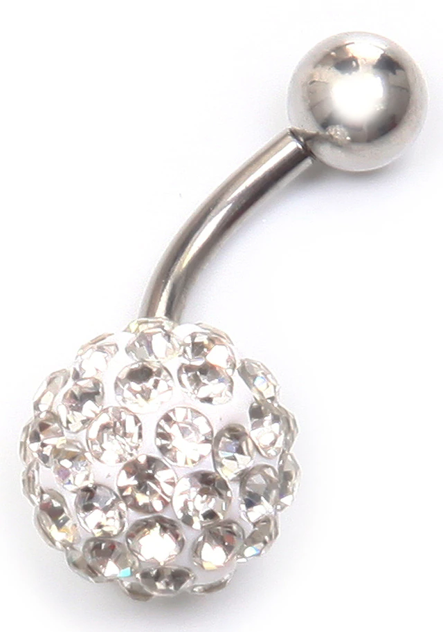 Firetti Bauchnabelpiercing »Schmuck Geschenk Piercing Körperschmuck Kugel« mit Glasstein