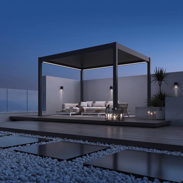 Weide Pergola LED E-Deluxe 3,6x4, ca.