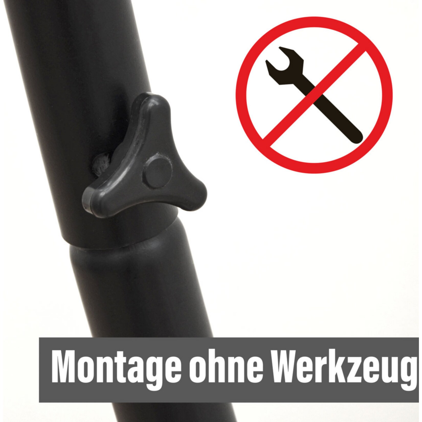 Bis 150kg: XL Hängesessel Gestell Outdoor - 210cm Ständer für Hängestuhl Garten
