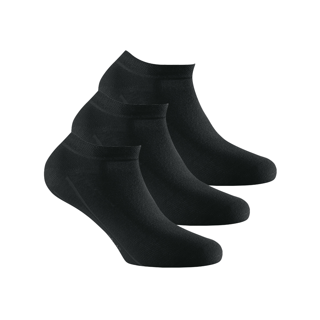 Rohner Socken Herren Sneaker 3er Pack schwarz Gr.39/42