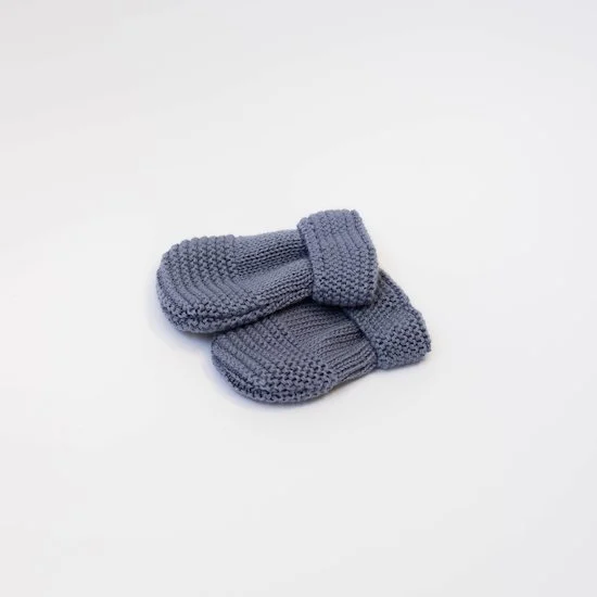 Moufles Tricot Petits Chats   Bleu Orage        Taille unique   de               La Manufacture de Layette