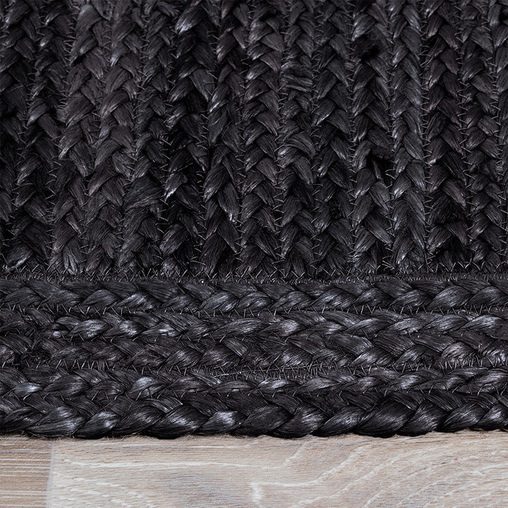 Jute vloerkleed Fair - Zwart  | 100% natuurlijk