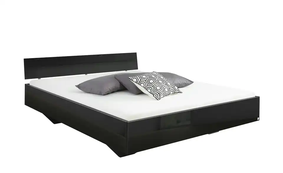 Futonbett Phoenix Grau, Hochglanz 160 cm