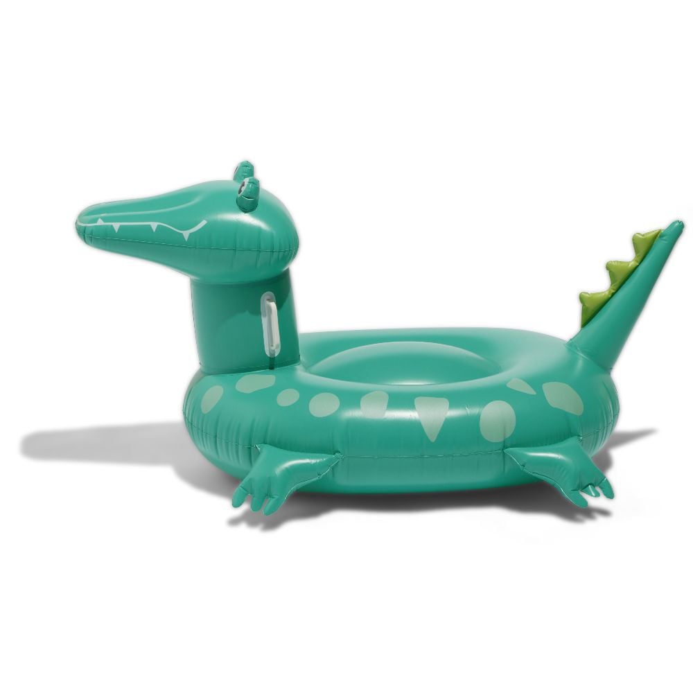 Crocodile à chevaucher gonflable Funky vert 139x66cm