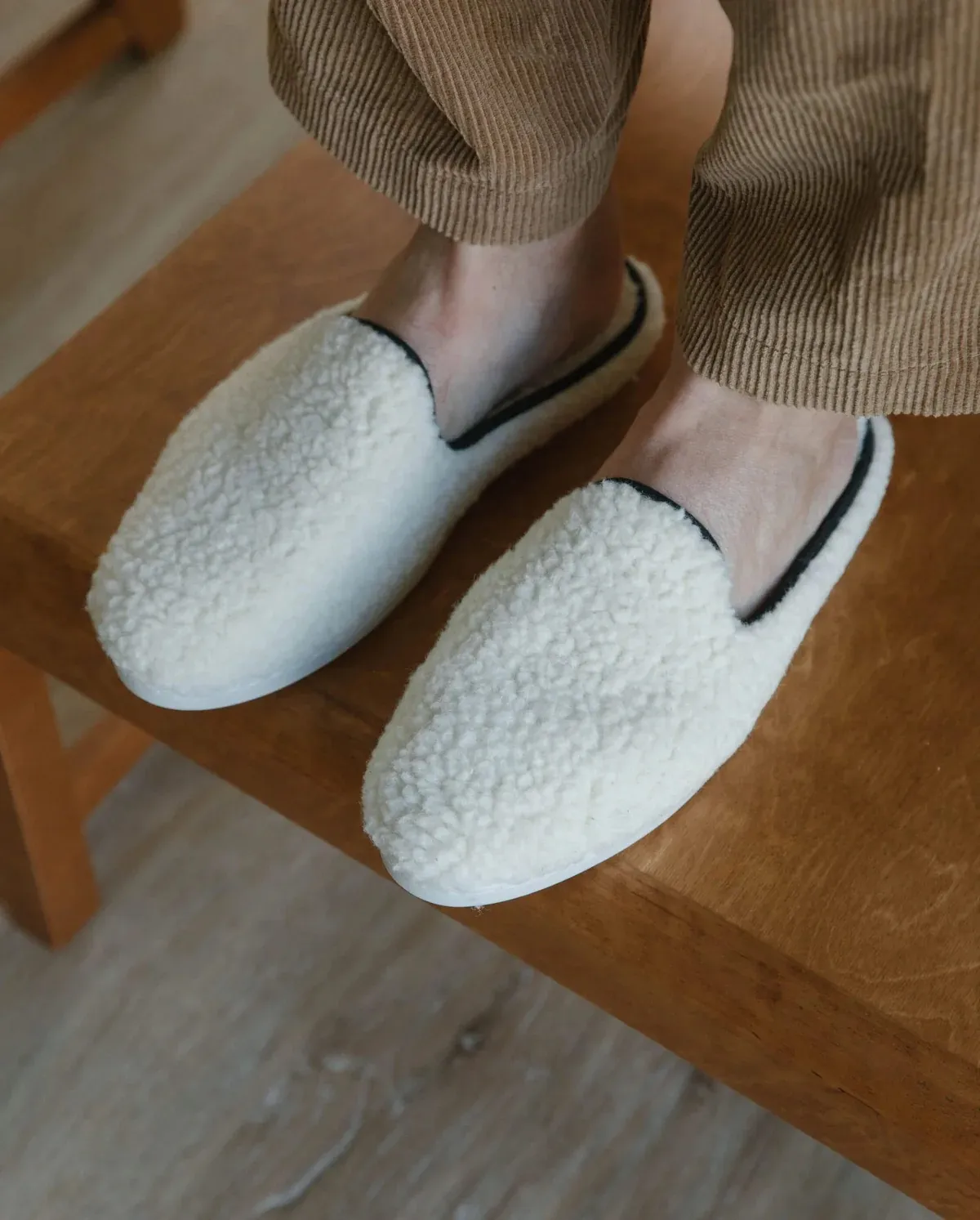 Mule Bouclette de laine Angarde