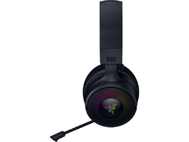 Razer Headset Kraken V4 Schwarz Wireless Over-Ear Gaming Headset mit RGB-Beleuchtung