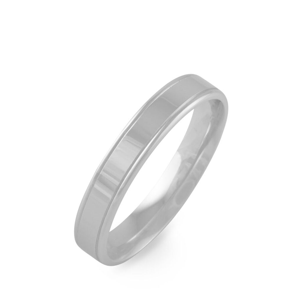 Alliance Beatrice Ruban Plat Or Blanc