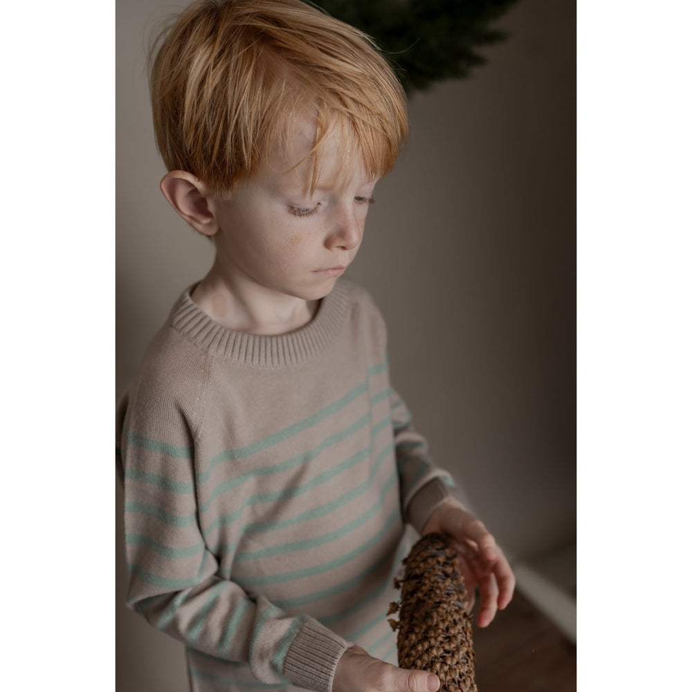 Køb Hanevild Cream Oatmeal Bertil Bluse, Merino Uld