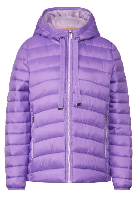 Kurze Steppjacke - shiny lilac