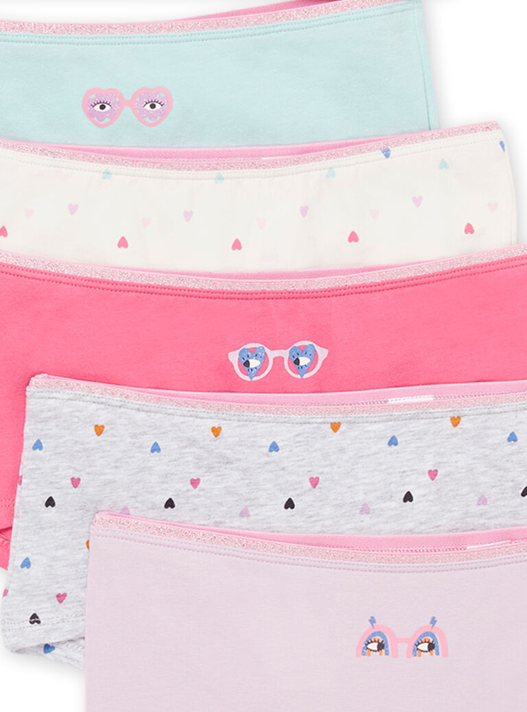 5 culottes à imprimé et motif fantaisie
