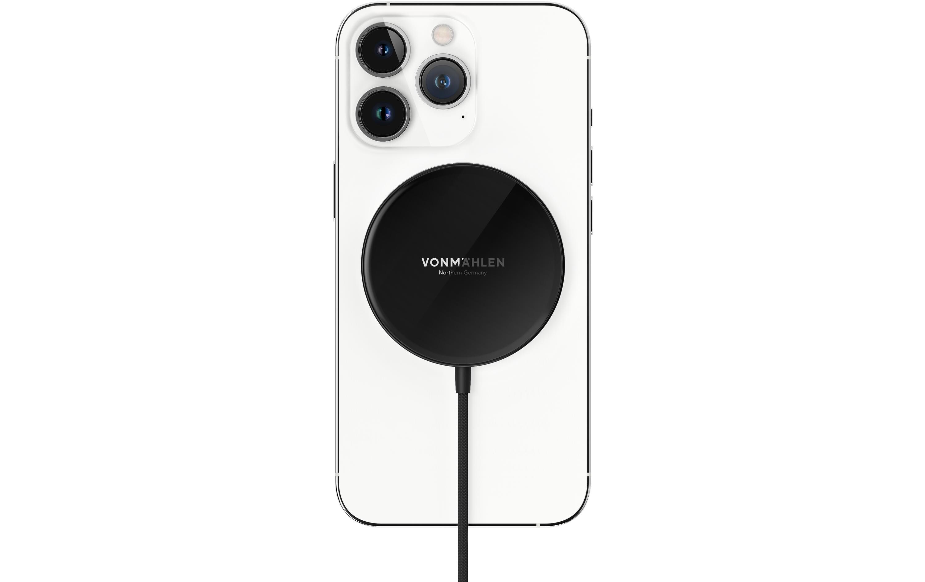 Wireless Charger Aura Mini BlackDrahtloses Ladegerät in minimalistischem Design