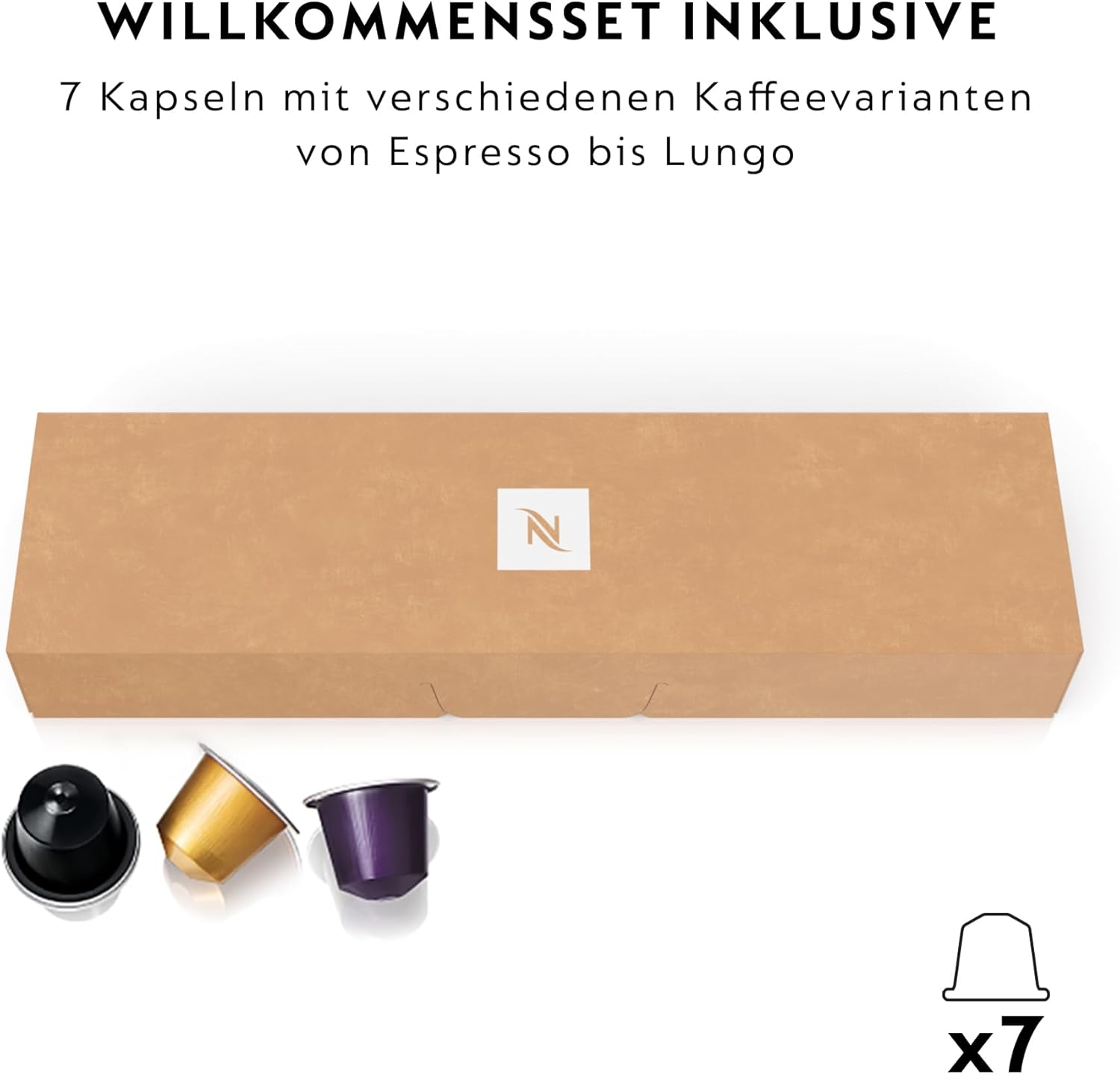 De’Longhi 203549 Inissia Cafetière à Capsules Nespresso, Plastique, Noir