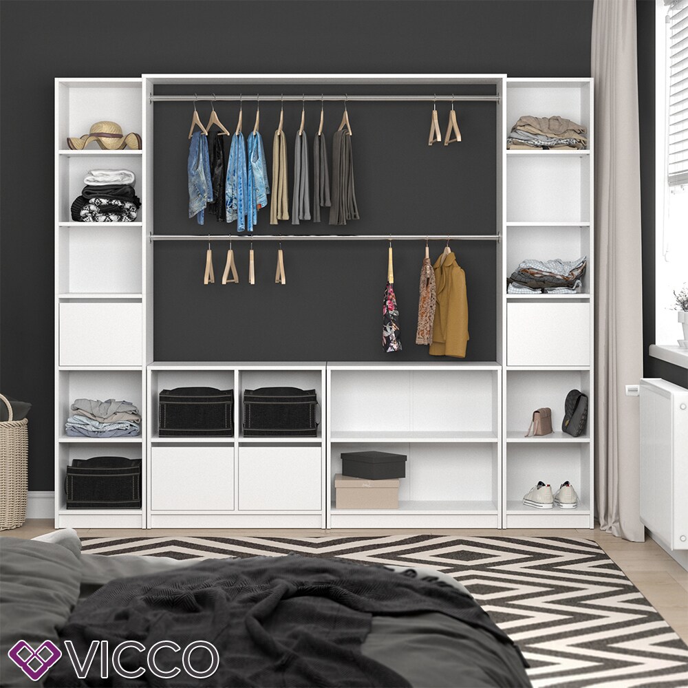 Vicco Kleiderschrank GUEST - Schubladenset zweiteilig Modul Regal Erweiterung