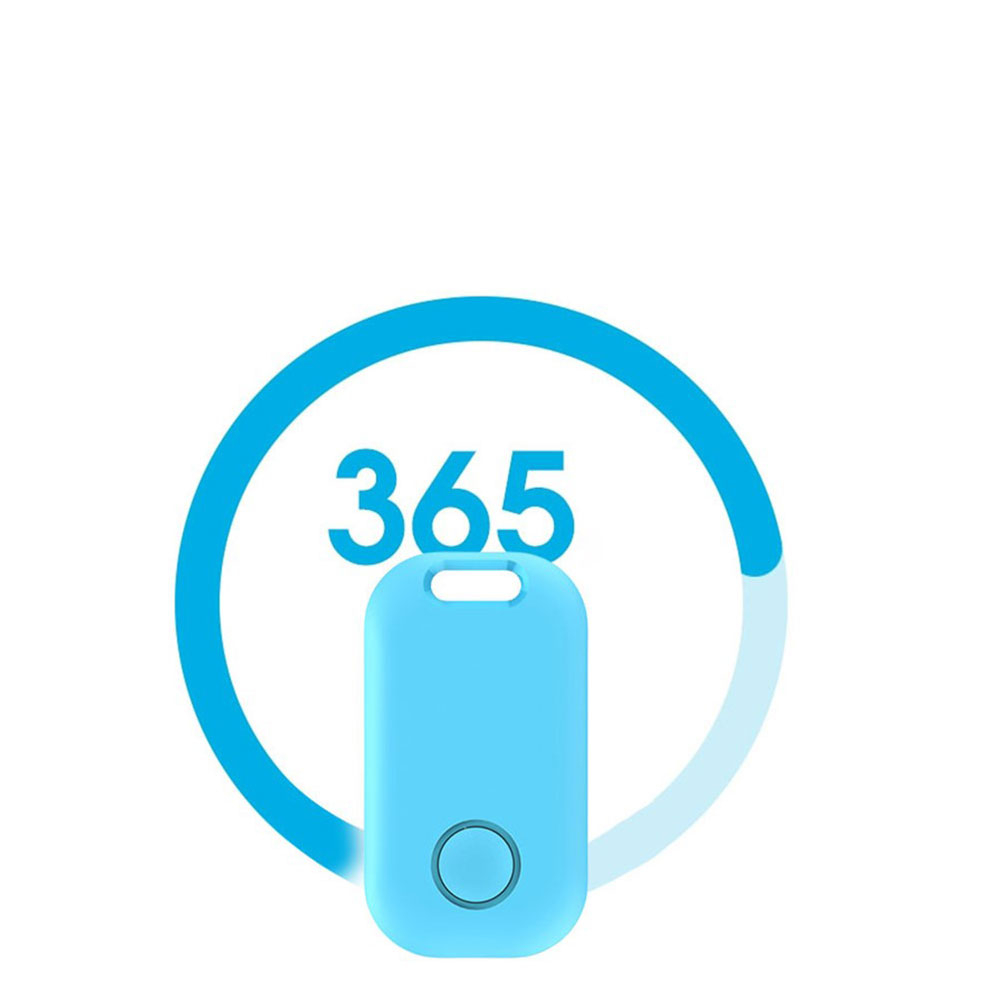 Bluetooth Keyfinder Smart Tracker Tag für iOS mit Apple Find My Network (mit Batterie CR2032) - Schwarz