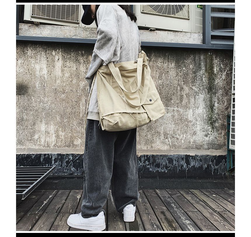 Hikuozy - Gerafeld crossbodytas met meerdere zakken