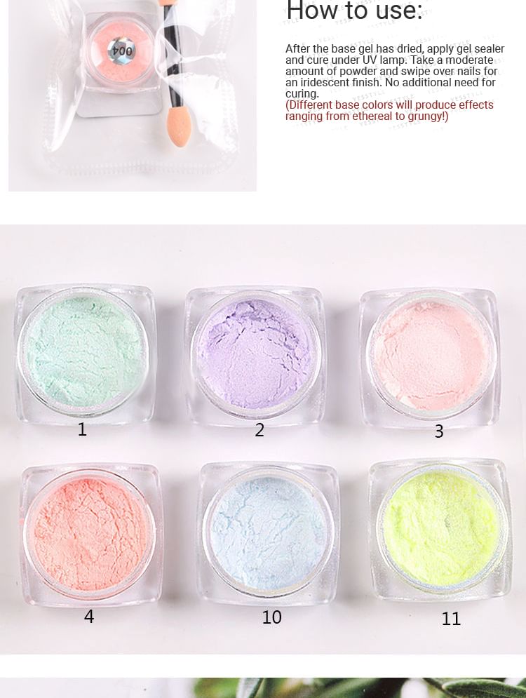 Monoe - Shell Powder Nail Art Decoratie