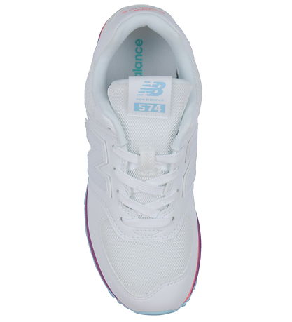 New Balance Sko - 574 - Hvid/Team Sky Blue