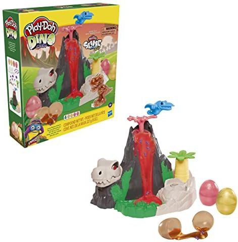 Play-Doh - Slime Dino Crew Lava Bones Island - Speelset - Veelkleurig