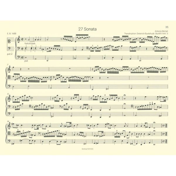 Breitkopf & Härtel Buxtehude Orgelwerke Set 1