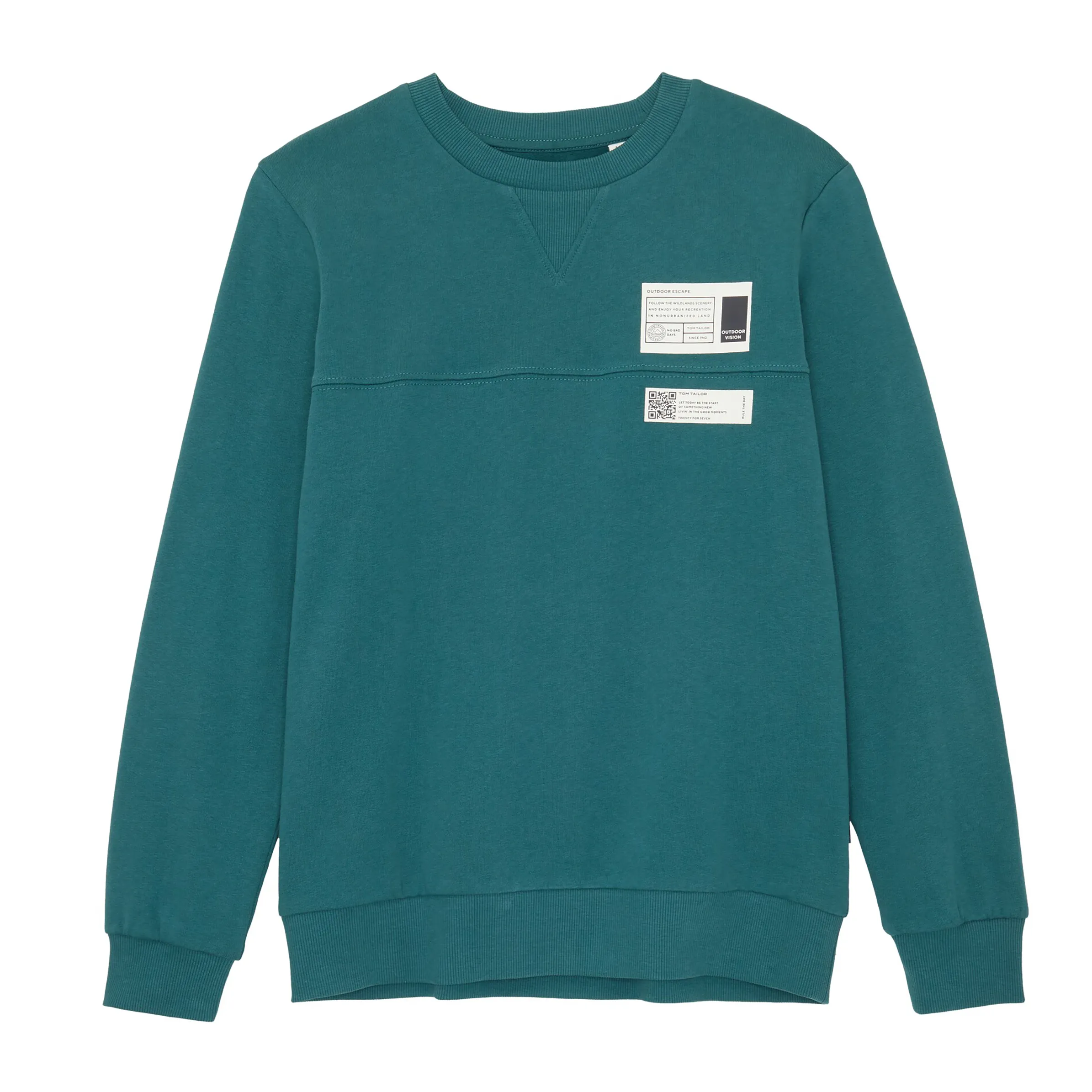 Jungen Sweatshirt mit Taping Print