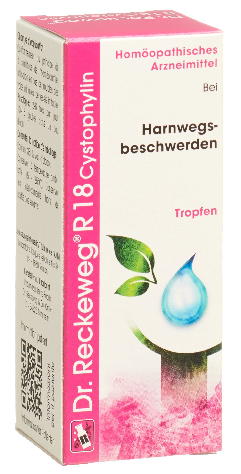 RECKEWEG R18 Cystophylin<br>50 ml, Flasche, Tropfen zum Einnehmen, Flüssigkeit