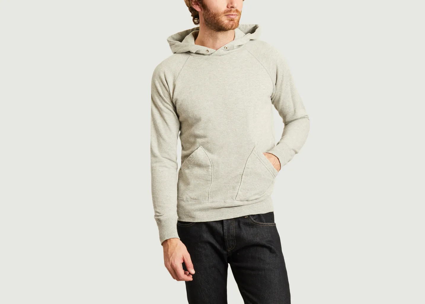 Velva Sheen hoodie gris raglan Velva Sheen