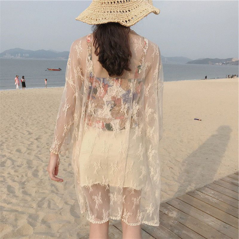 Mikiko - Kanten strandcover-up