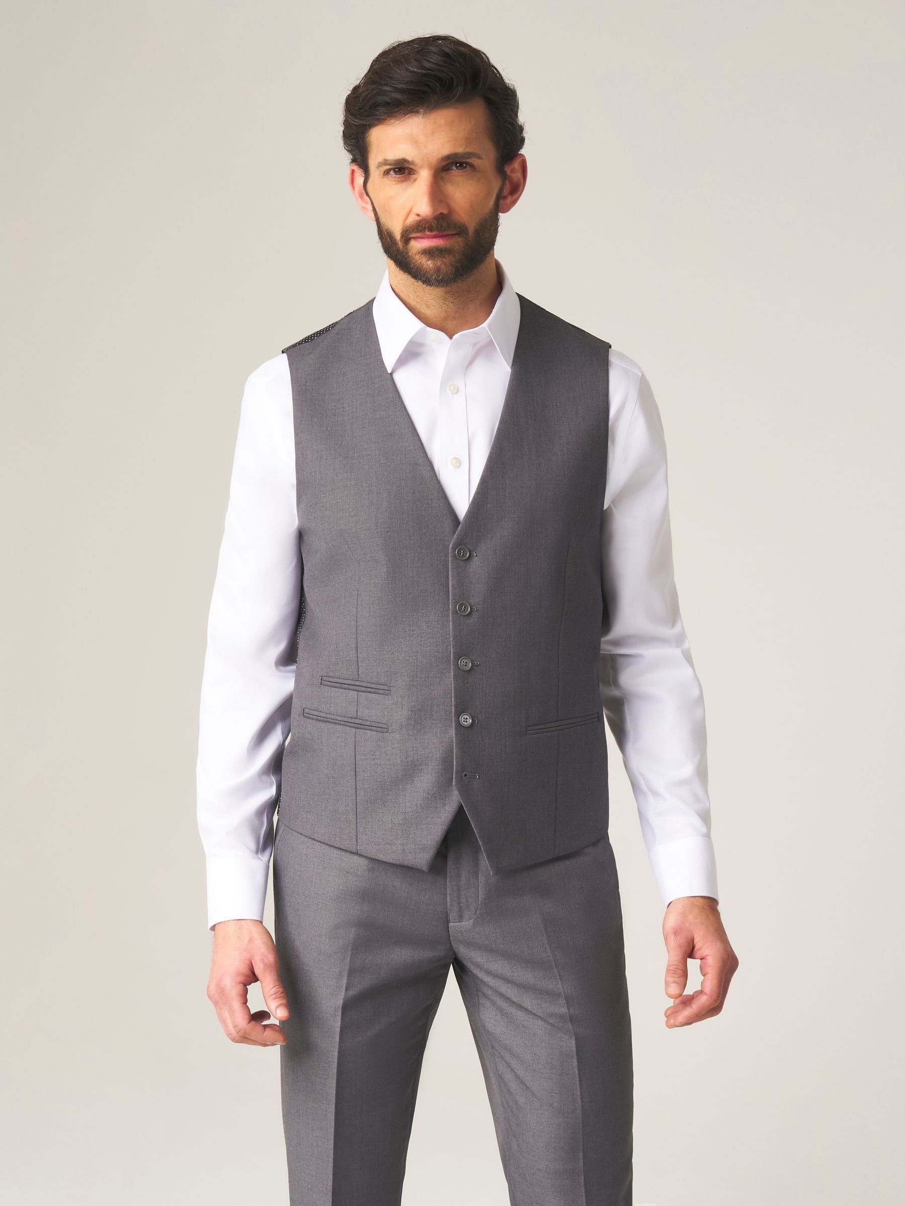 Grijs - Skopes Madrid regular fit gilet