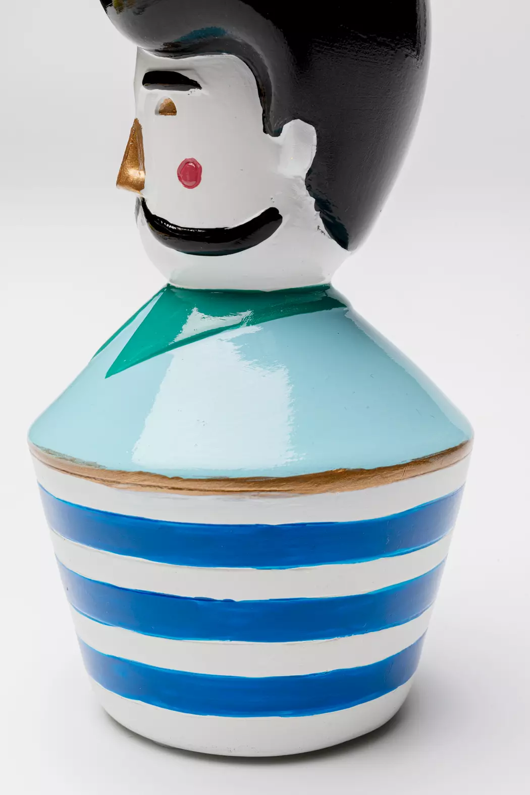 Kerzenleuchter Monsieur Mustache 15,5 cm