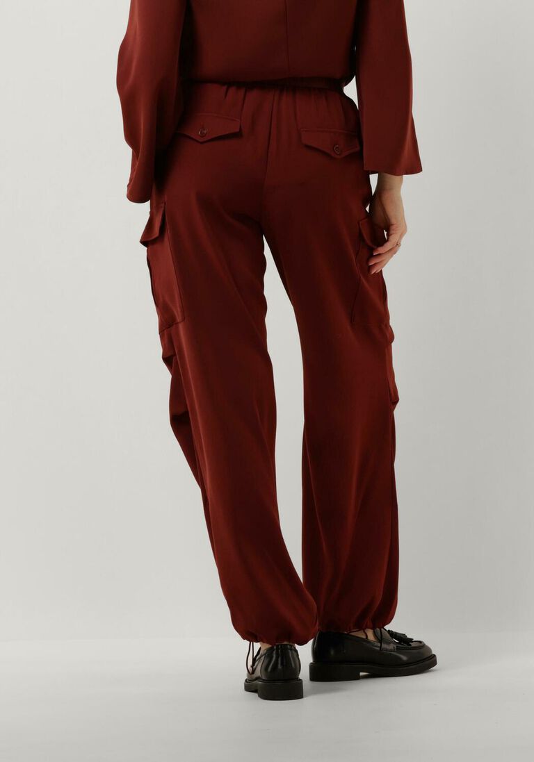 SUMMUM rode summum cargobroeken trousers fluid