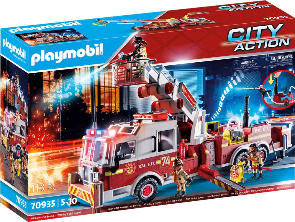 CAMION DE POMPIERS AVEC ECHELLE - 70935