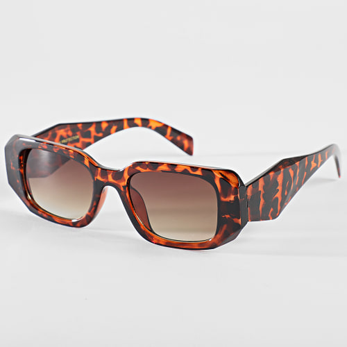 Lunettes De Soleil Fauve Marron Dégradé